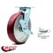 Service Caster 8 Inch Poly on Aluminum Caster with Roller Bearing and Brake/Swivel Lock SCC SCC-30CS820-PAR-TLB-BSL - alternate 2